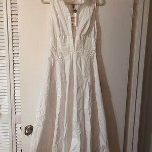 NWT white Bardot dress